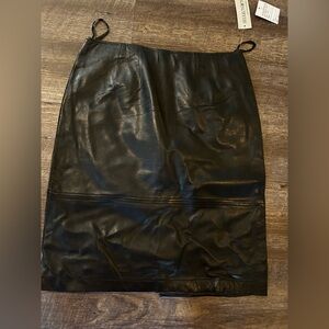 Genuine leather skirt by Sharon Young women’s size 6
